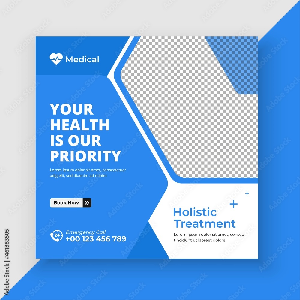 Medical Healthcare social media post and web banner template Medical Healthcare social media post and web banner template