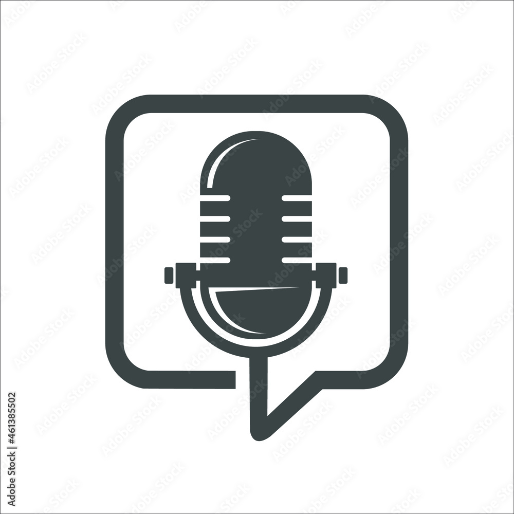 microphone icon on button microphone icon on button