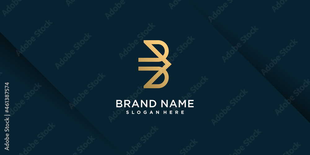Letter B logo with unique style Premium Vector part 9 Letter B logo with unique style Premium Vector part 9