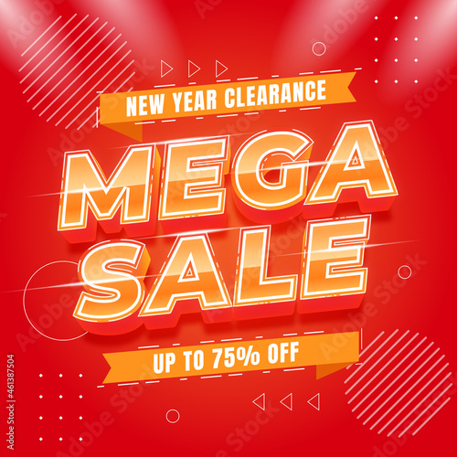 End Year 12.12 Sale Banner Template