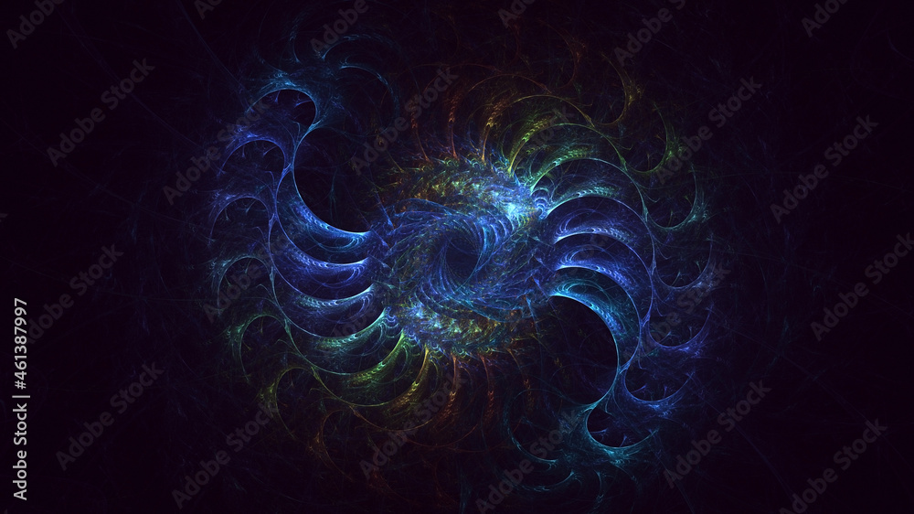 3D rendering abstract circle light background 3D rendering abstract circle light background