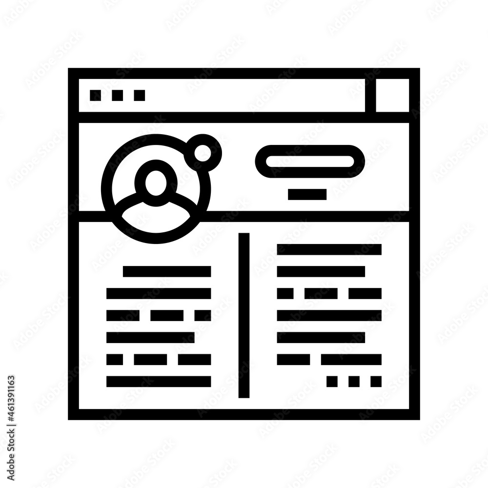blog social media line icon vector. blog social media sign. isolated contour symbol black illustration blog social media line icon vector. blog social media sign. isolated contour symbol black illustration