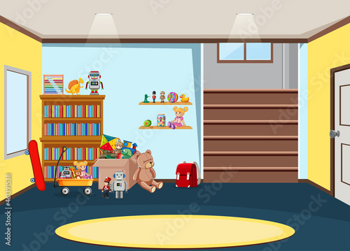Kindergarten room interior design