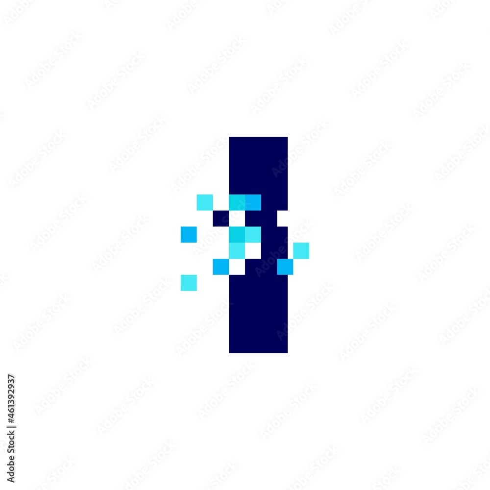l letter lowercase pixel mark digital 8 bit logo vector icon illustration l letter lowercase pixel mark digital 8 bit logo vector icon illustration
