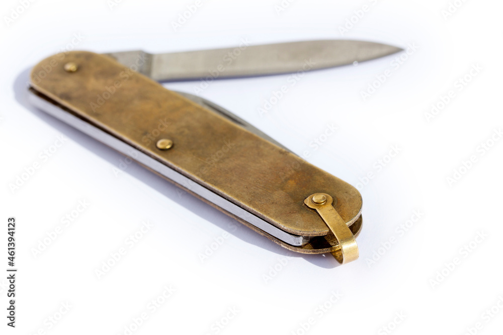 pocket knife on a white background pocket knife on a white background