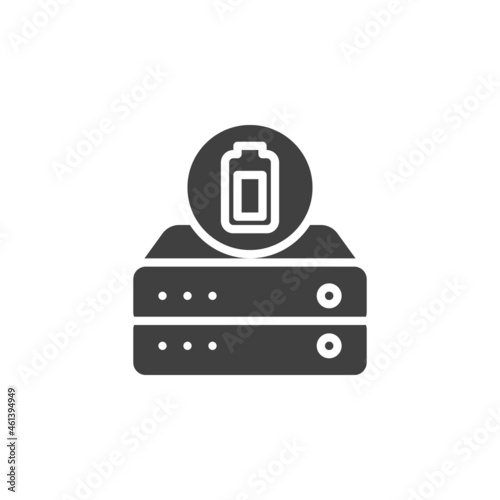 Data power vector icon