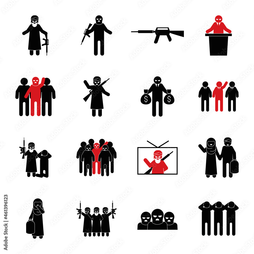 Φωτογραφία extremist terrorist people