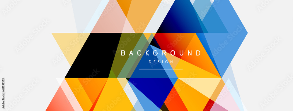 Mosaic triangles geometric background. Techno or business concept, pattern for wallpaper, banner, background, landing page Mosaic triangles geometric background. Techno or business concept, pattern for wallpaper, banner, background, landing page