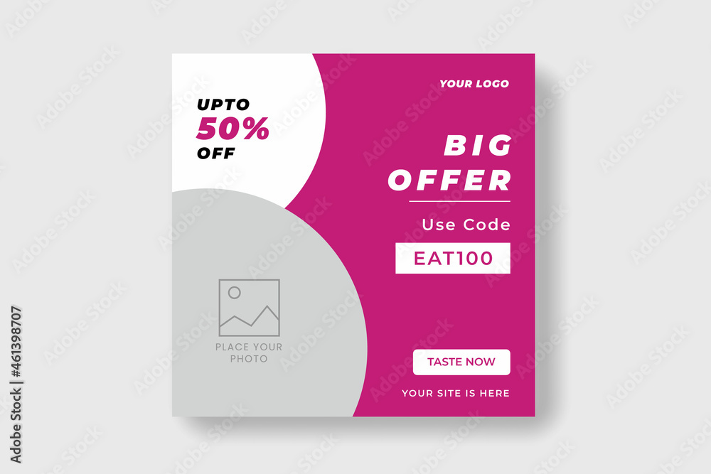 Special offer post social media food banner
Special offer post social media food banner