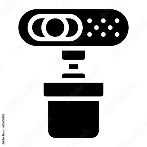 webcam glyph icon