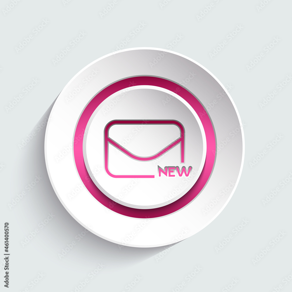 Message icon design element for your website, app, banner, page, layout, template. Vector illustration. Message icon design element for your website, app, banner, page, layout, template. Vector illustration.