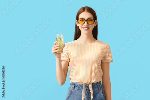 Beautiful young woman with ...