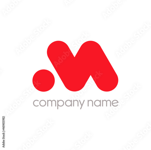 M logo modern design concept