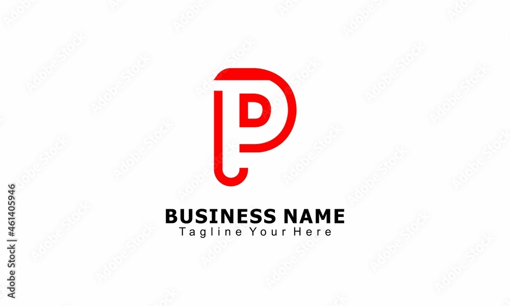 P simple concept design business logo P simple concept design business logo