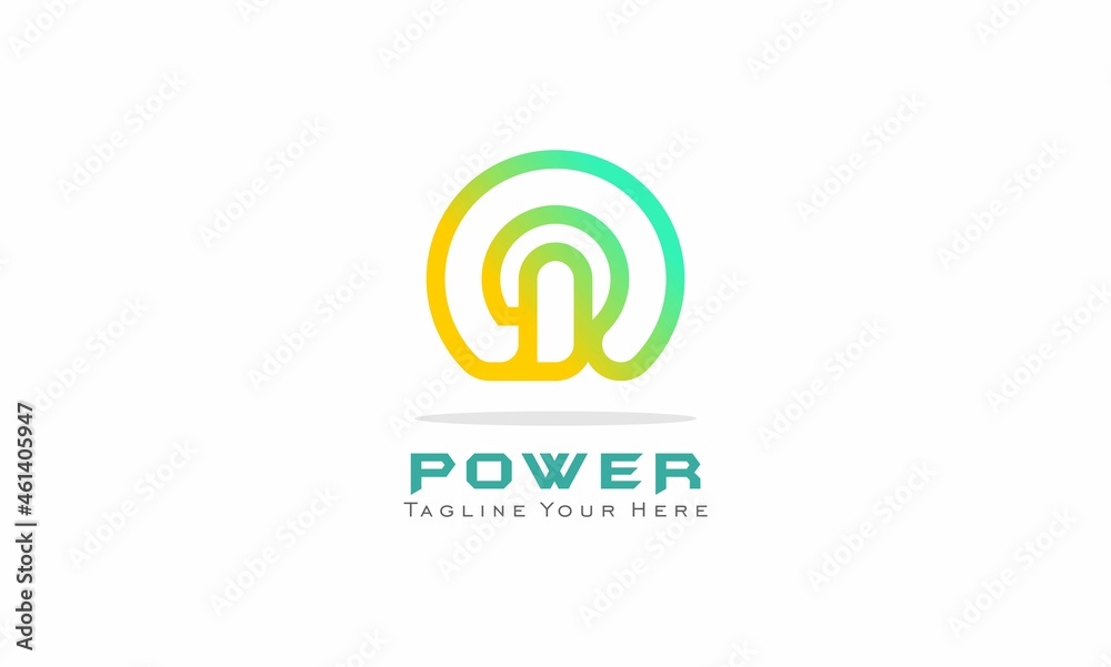 power concept design business logo