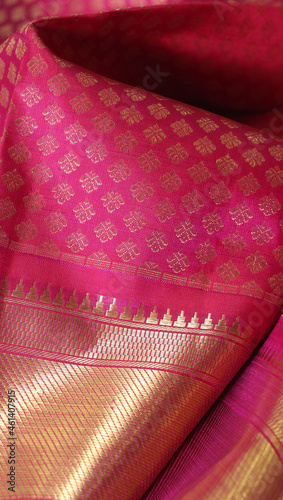 Indian traditional silk saree kanjivuram 
