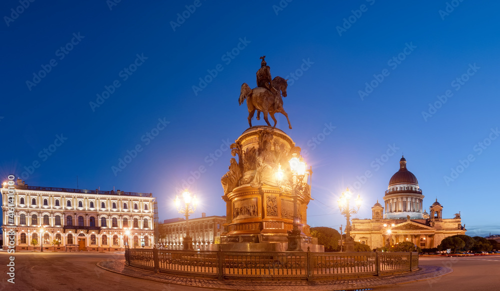 Saint Petersburg. Russia. Saint Isaac's Cathedral. Architecture of Russia. St. Isaac's Square. Architecture of Petersburg.