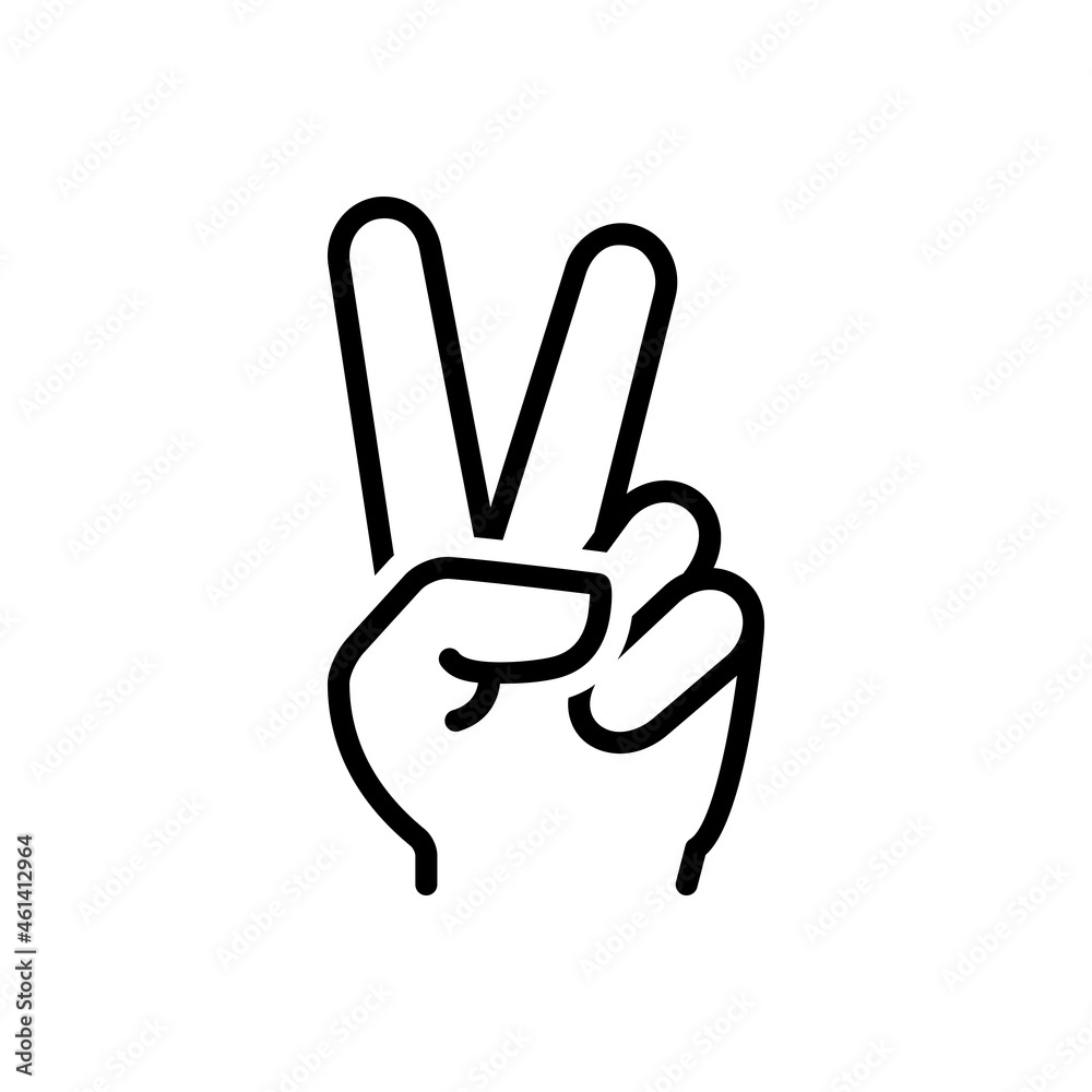 Black line icon for twice Black line icon for twice