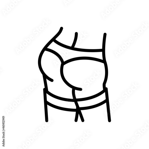 Black line icon for mistress