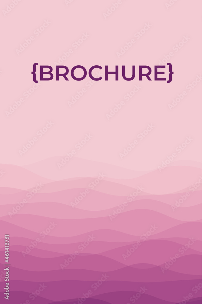 Cover page template with soft curves in magenta colors. Can be used as a banner, flyer, poster, business card, or brochure. Modern vector illustration. Cover page template with soft curves in magenta colors. Can be used as a banner, flyer, poster, business card, or brochure. Modern vector illustration.