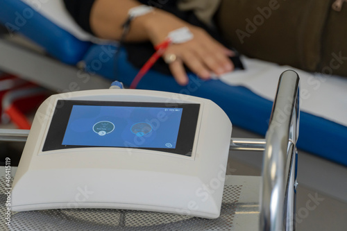 Body impedance analyzer. BIA is a It is a machine for understanding body composition and the state of malnutrition. photo