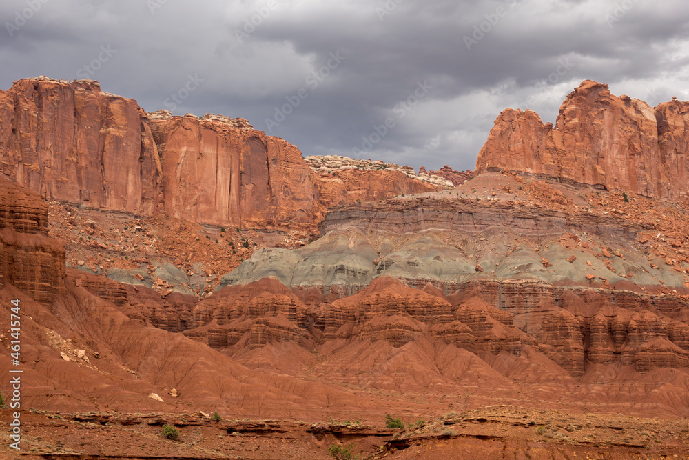 on the road Scenic Byway in Capitol Reef National Park in United States of America on the road Scenic Byway in Capitol Reef National Park in United States of America