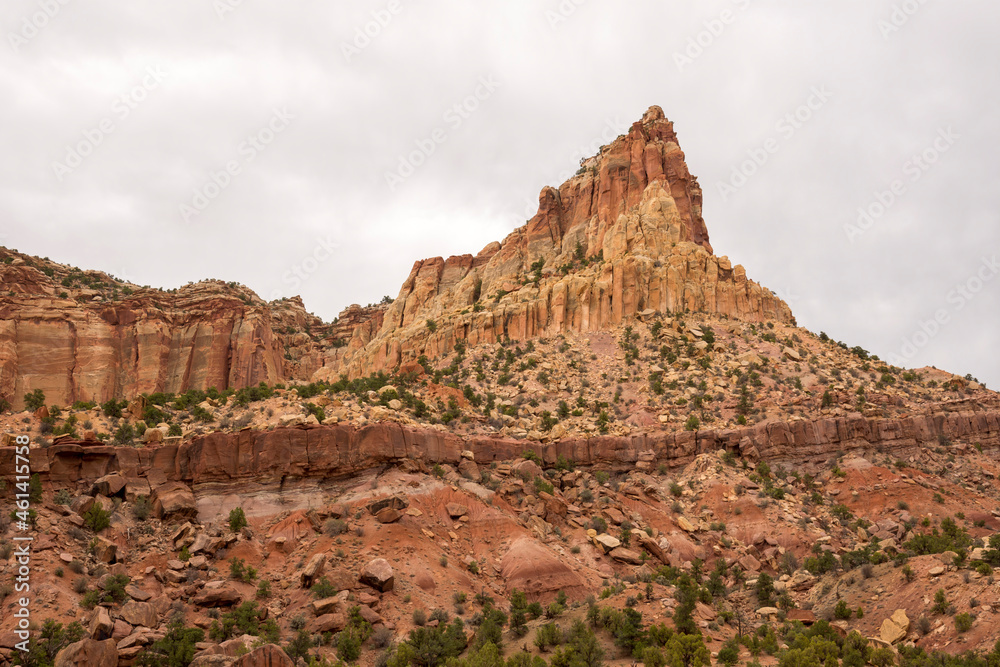 on the road Scenic Byway in Capitol Reef National Park in United States of America