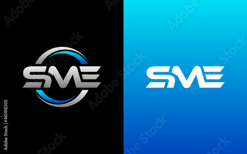 SME Letter Initial Logo Design Template Vector Illustration