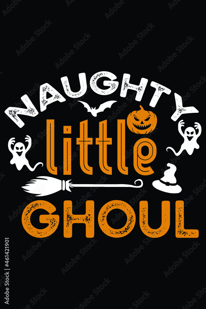 Naughty Little Ghoul Halloween T-Shirt