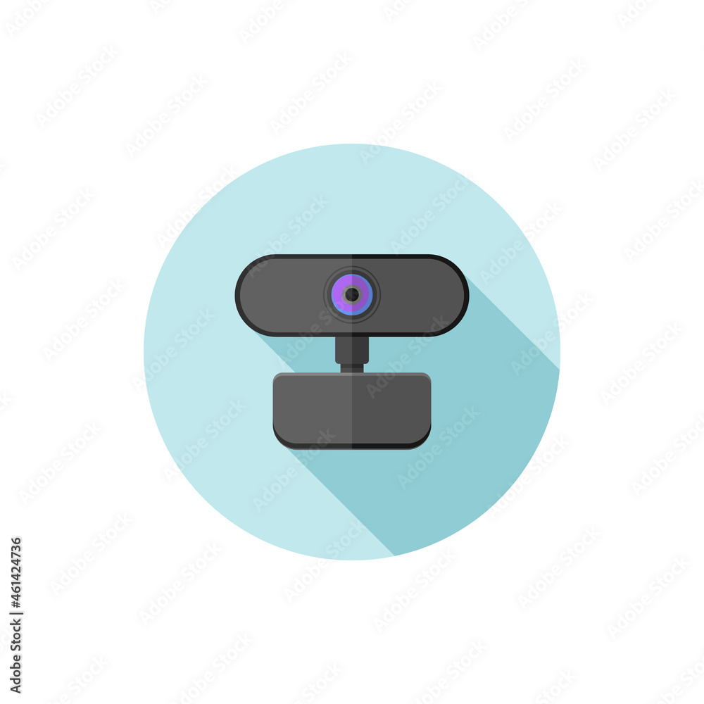 Vector flat design icon Webcam Vector flat design icon Webcam