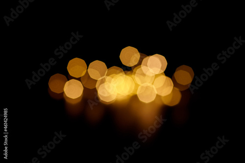 Blurred light bokeh on black © mikeosphoto