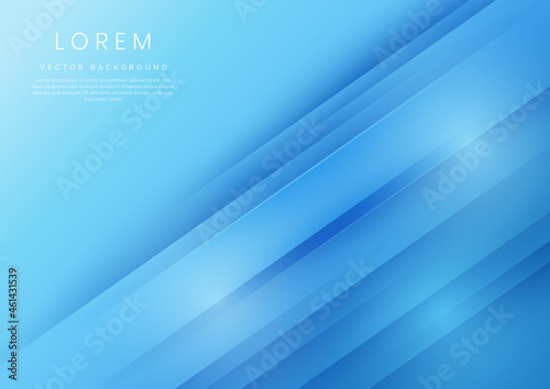 Abstract blue gradient geometric diagonal background.