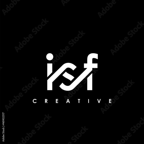 ISF Letter Initial Logo Design Template Vector Illustration photo