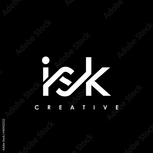 ISK Letter Initial Logo Design Template Vector Illustration photo