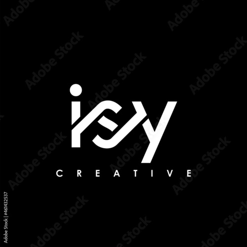 ISY Letter Initial Logo Design Template Vector Illustration photo