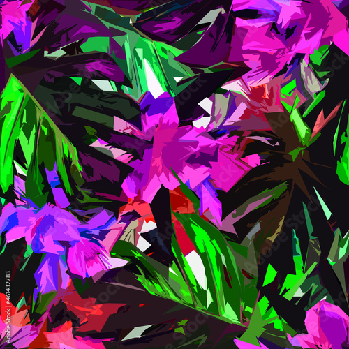 Abstract diagonal pattern from a modified image of a mixed autumn forest. Diagonal ornament in natural colors of autumn forest camouflage Leopard pattern.