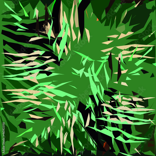 Abstract diagonal pattern from a modified image of a mixed autumn forest. Diagonal ornament in natural colors of autumn forest camouflage Leopard pattern.