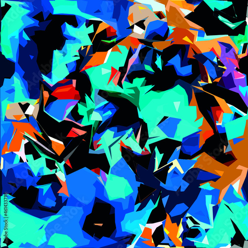 Abstract diagonal pattern from a modified image of a mixed autumn forest. Diagonal ornament in natural colors of autumn forest camouflage Leopard pattern.