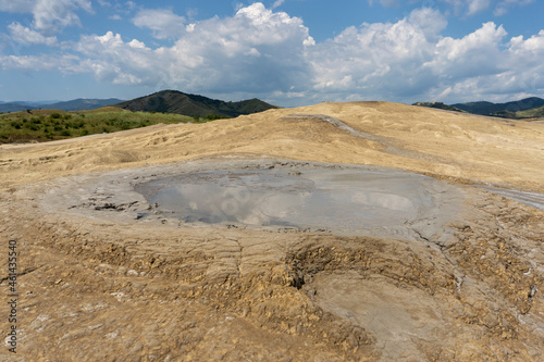 Mud volcano, mud dome, mud flows