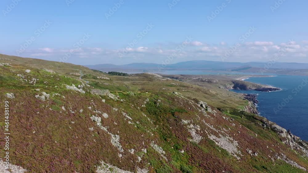 Aerial view of the coastline by Marmeelan and Falcorrib south of Dungloe, County Donegal - Ireland Aerial view of the coastline by Marmeelan and Falcorrib south of Dungloe, County Donegal - Ireland