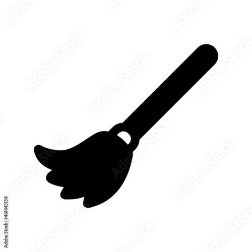  Broom Glyph Vector Icon Design