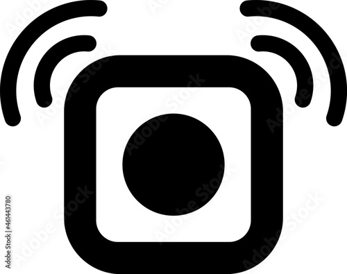 Obraz na płótnie Emergency Button Glyph Vector Icon Design w salonie