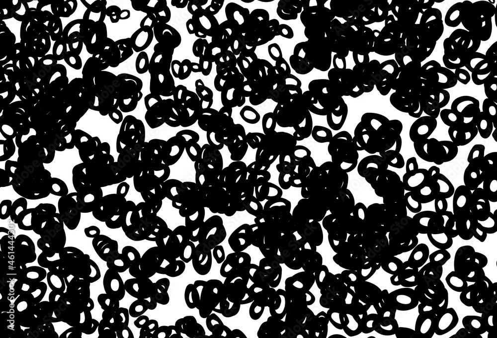 Black and white vector texture with disks.