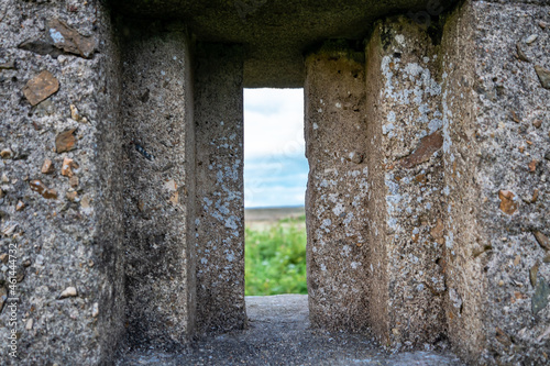 The ruins of Lenan Head fort at the north coast of County Donegal, Ireland. photo