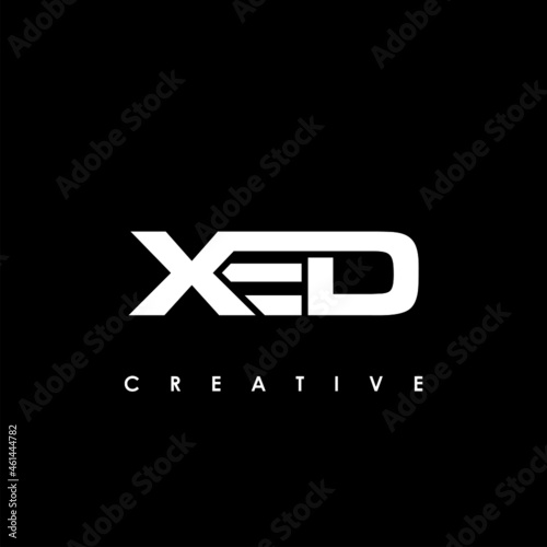 XED Letter Initial Logo Design Template Vector Illustration