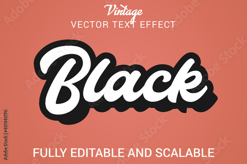 Vintage style text effect