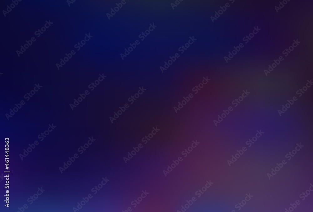 Dark BLUE vector modern bokeh pattern.