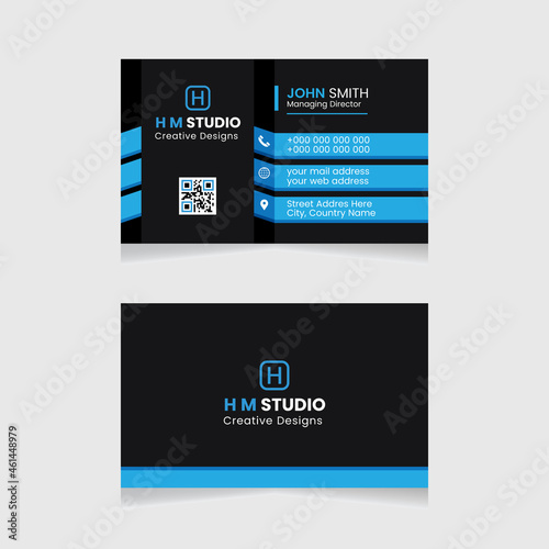 Vector modern creative simple and clean business card design, red abstract unique luxury and professional name card design, print ready corporate and brand identity design.