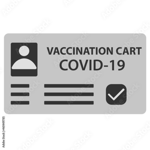 vaccination card vector symbol.
Vaccination certificate against coronavirus approved.International travel vaccine immunity card.Coronavirus travel passport. photo