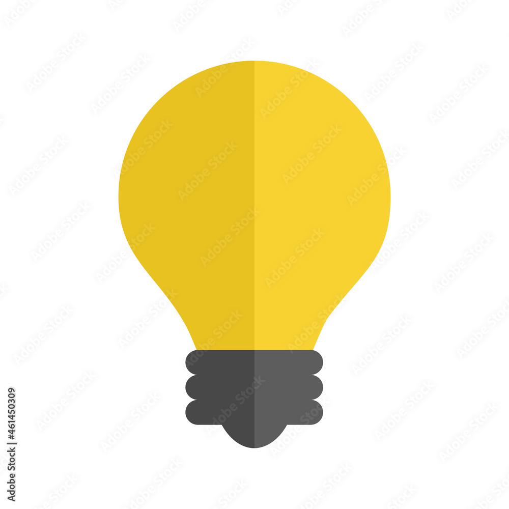 Bulb icon vector isolated on white background. Trendy bulb icon in flat style. Template for app, ui and logo. Icon bulb for your web site. Modern bulb icon, EPS 10 Bulb icon vector isolated on white background. Trendy bulb icon in flat style. Template for app, ui and logo. Icon bulb for your web site. Modern bulb icon, EPS 10
